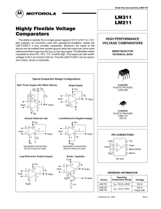 LM311 LM211 Highly Flexible Voltage Comparators