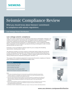 Seismic Compliance Review