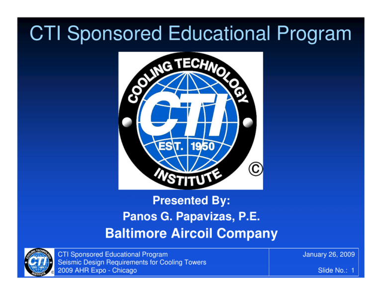 CTI Sponsored Educational Program