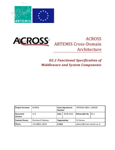 D2.2 Functional specification of middleware and system components