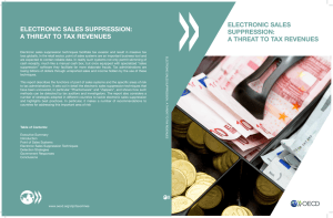 electronic sales suppression: a threat to tax revenues