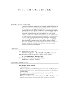Oettinger CV 2-15a - Nevada Digital Forensics