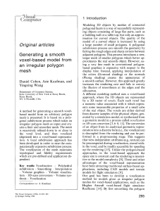 Generating a smooth voxel-based model from an irregular