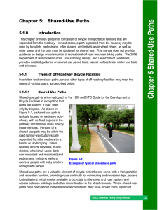 Chapter 5 Shared-Use Path - Minnesota Department of Transportation