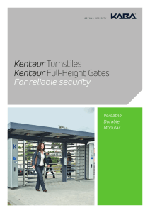 Kentaur Turnstiles Kentaur Full-Height Gates For reliable security