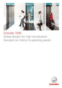 Schindler 7000 Global designs for high