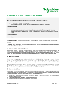 PV Box Global Contractual Warranty Terms and