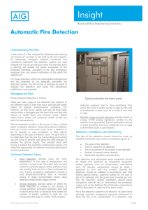 Automatic Fire Detection