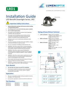 LRD1 Installation Guide