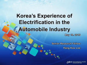 Korea`s Experience of Electrification in Automotive Industrie