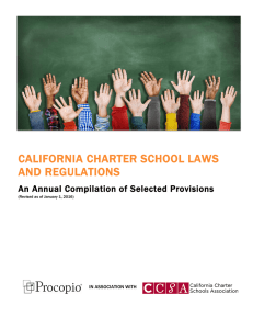 california charter school laws and regulations