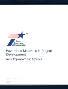 Hazardous Materials in Project Development