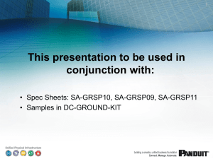 TIA-607-B - Network Bonding and Grounding Presentation