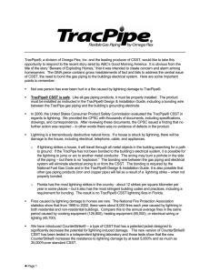 TracPipe® CSST is safe - Hugh M. Cunningham, Inc.