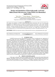 Design and Simulation of Electrothermally Activated Bidirectional