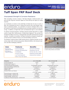 Tuff Span FRP Roof Deck