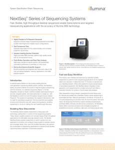 NextSeq Series of Sequencing Systems