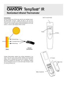 TempTestr IR instructions