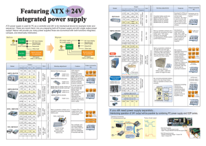 Featuring ATX + 24V integrated power supply