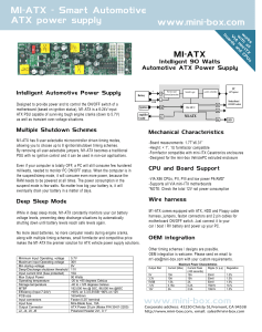 www.mini-box.com M1-ATX - Smart Automotive ATX power supply