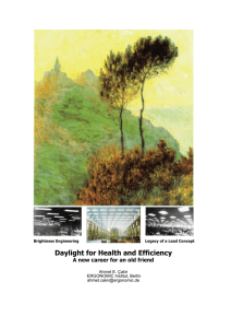 Daylight for Health and Efficiency