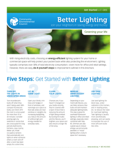 Better Lighting - Community Environmental Council