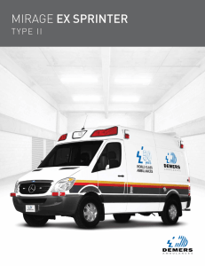 mirage ex sprinter - Demers Ambulances