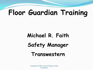 Floor Guardian Training - Johns Hopkins at Keswick