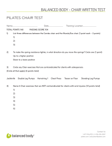 chair Written test - Education