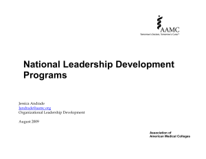 National Leadership Development Programs