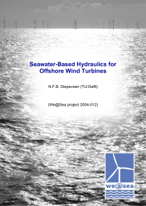 Seawater-Based Hydraulics for Offshore Wind Turbines