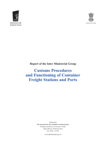 Customs Procedures and Functioning of Container Freight Stations