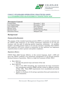 3.15 STORMWATER MANAGEMENT INSPECTION SOP Documen