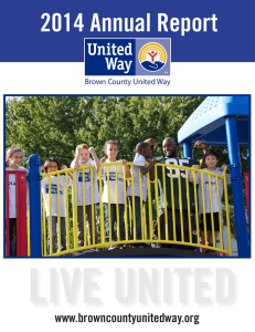 2014 Annual Report - Brown County United Way