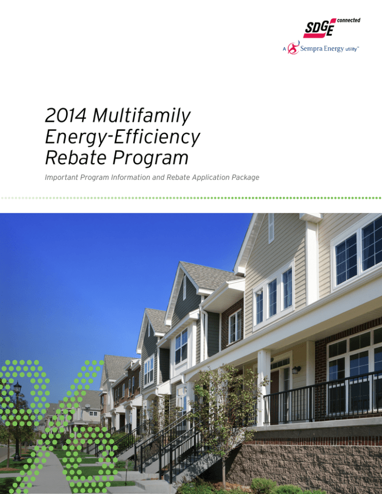 2014 Multifamily Energy Efficiency Rebate Program