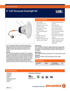 6" LED Recessed Downlight Kit