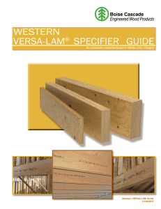 western versa8lam® specifier guide