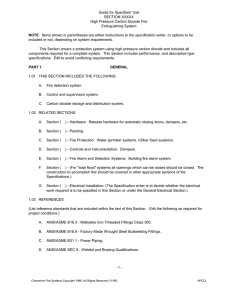 1 - Guide for Specifiers` Use SECTION XXXXX High