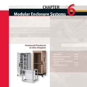 Specifiers Guide Chapter 6: Modular Enclosure Systems