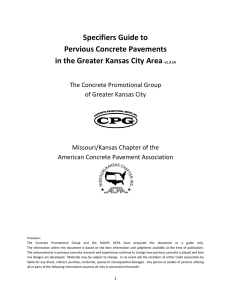 Specifiers Guide to - Concrete Promotional Group
