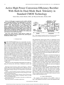 Active High Power Conversion Efficiency Rectifier