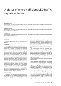 A status of energy efficient LED traffic signals in Korea