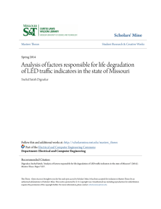 Analysis of factors responsible for life degradation of LED traffic