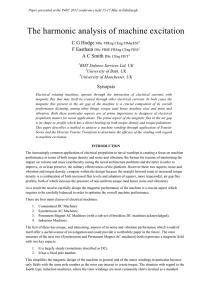 The harmonic analysis of machine excitation