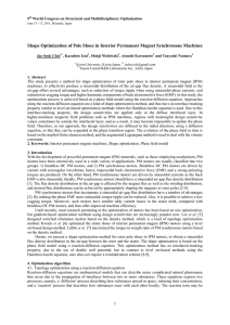 Shape Optimization of Pole Shoes in Interior Permanent