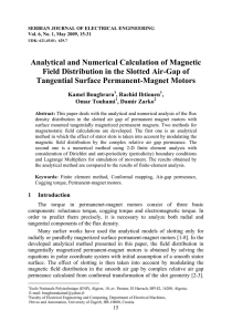 Analytical and Numerical Calculation of Magnetic Field Distribution