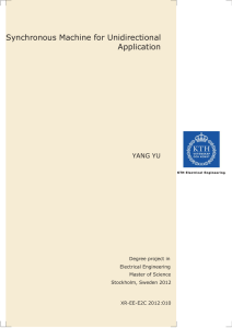 Synchronous Machine for Unidirectional Application