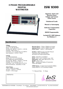 ISW 8300 - Instruments et Systèmes