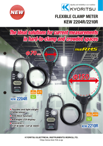KEW2204R/2210R Product Catalogue