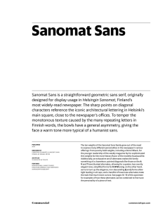 Sanomat Sans - Commercial Type
